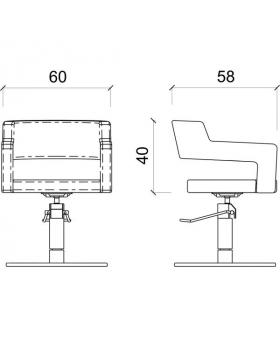 Кресло парикмахерское "Creusa"