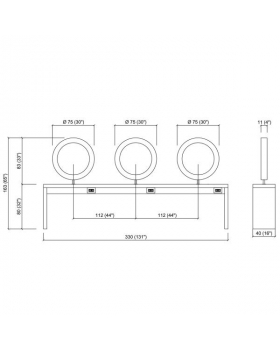 Зеркало парикмахерское "Triobert"