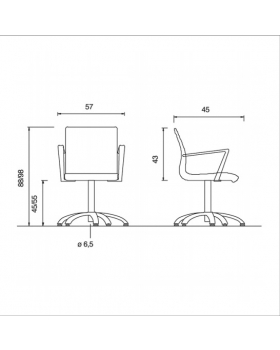 Кресло парикмахерское "Aluotis Dieci"