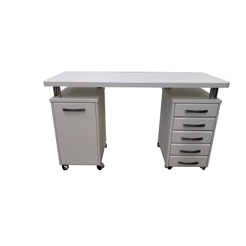 Стол маникюрный с 2 тумбами "ПТ-01"