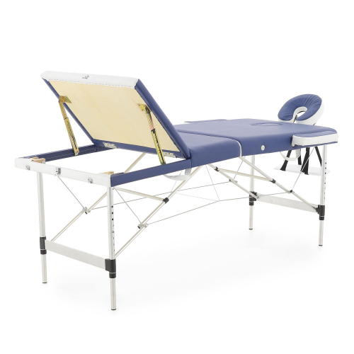 Массажный стол складной алюминиевый "JFAL01A" 3-х секционный