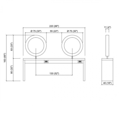 Зеркало парикмахерское "Duobert"
