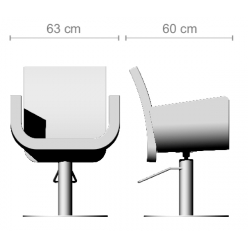 Кресло парикмахерское "GAIA/GAIA MAKE UP"