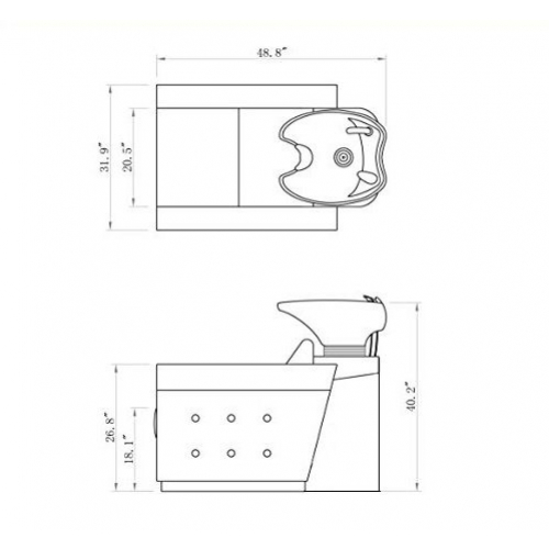 Мойка барбер "Foresta" мужская