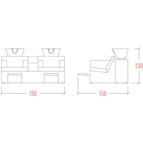 Мойка парикмахерская "Galaxy + Relax électrique"