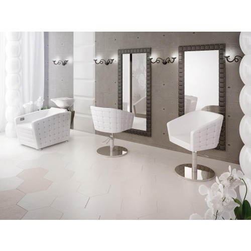 Мужское зеркало барбер "Гламрок" (с полкой)