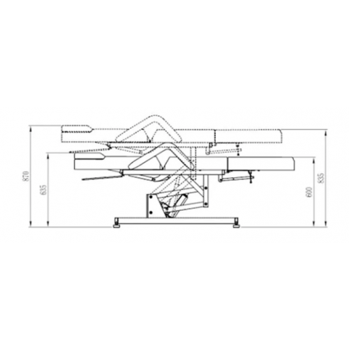 Косметологическое кресло "HZ-3673A" 1 мотор