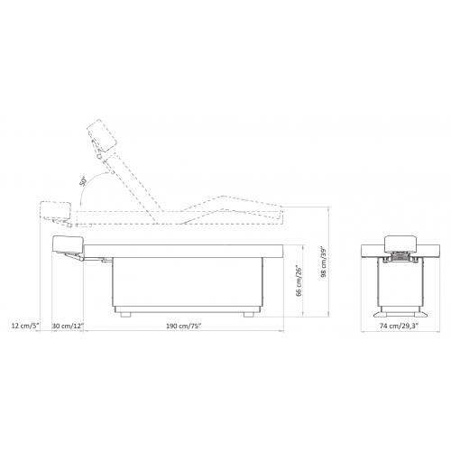 Массажная кушетка "BELLARIA"