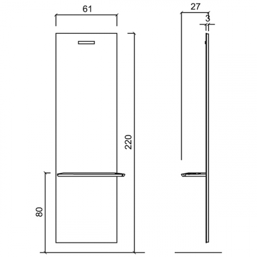 Зеркало парикмахерское "Eco"