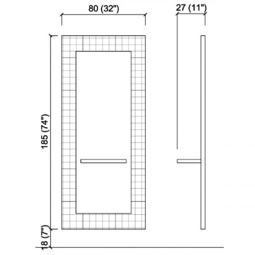 Зеркало парикмахерское "Matelassé"