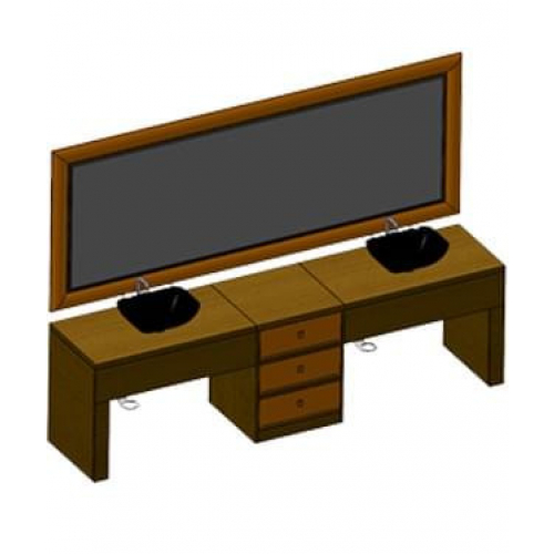 Мужское зеркало барбер "Tabasco"