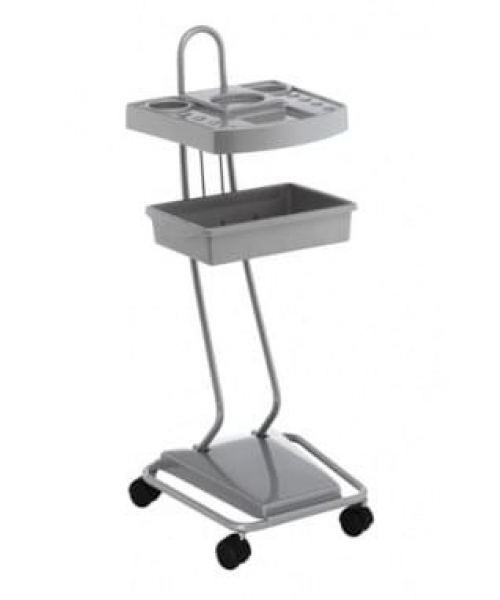 Парикмахерская тележка "Практик Браш" (серебро, черный)